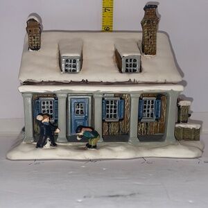 Ceramic light up house Currier & Ives Collection 2002